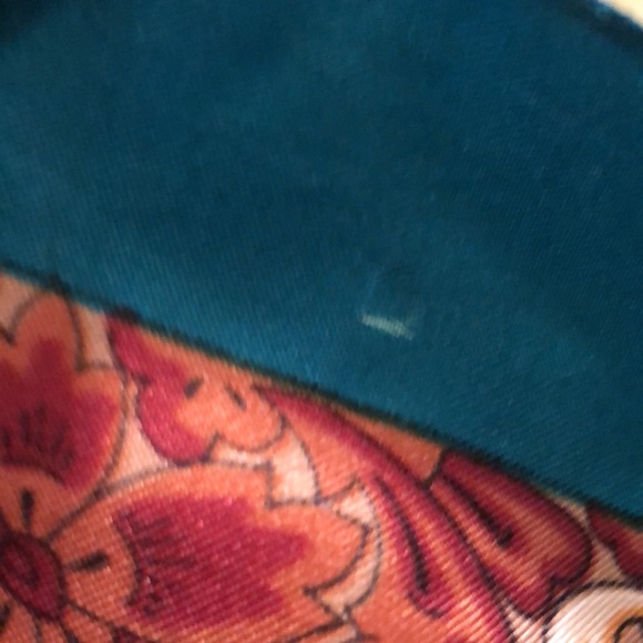 Peacock 🦚 blue and browns silky scarf - Picture 11 of 12